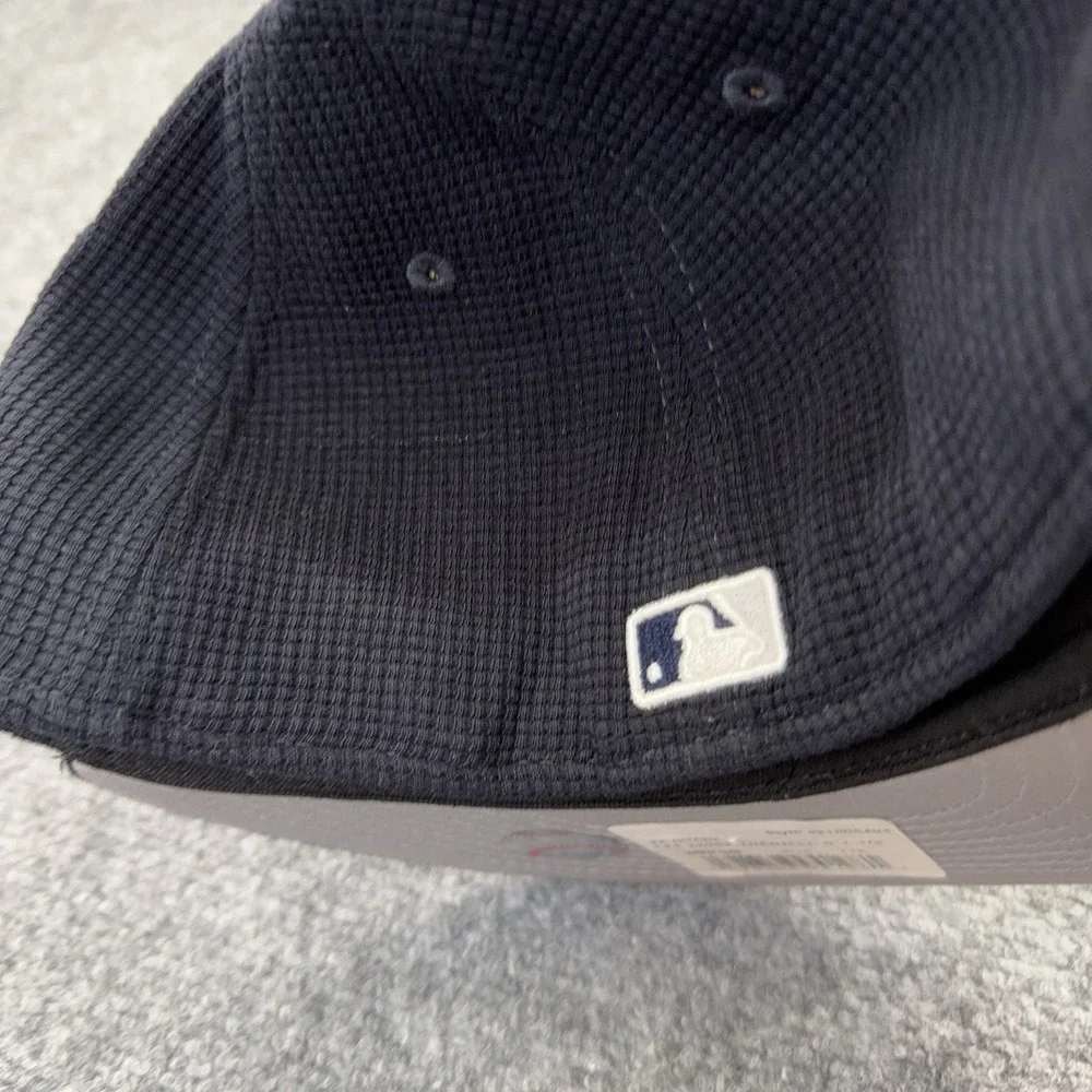 New York Yankees Hat New Era‎ 59FIFTY Fitted 7 1/2 Thermal Waffle Blue White Cap